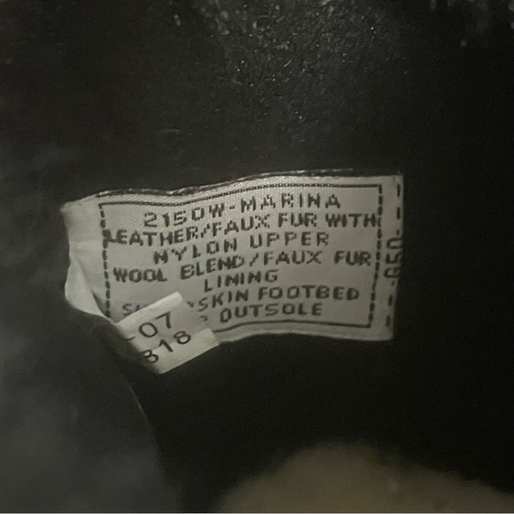 BearPaw Marina Black & Grey Fur Trim Boots - Picture 11 of 12